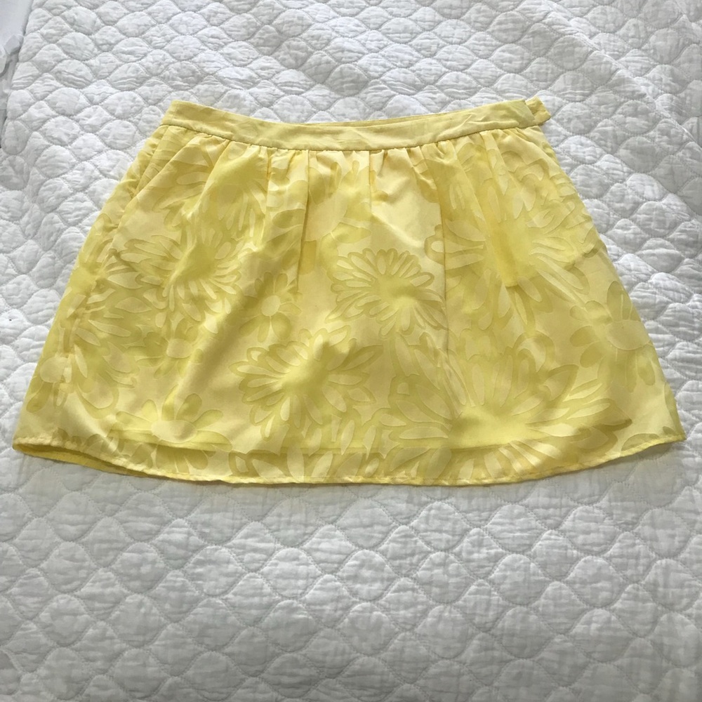 Lily Pulitzer yellow skirt